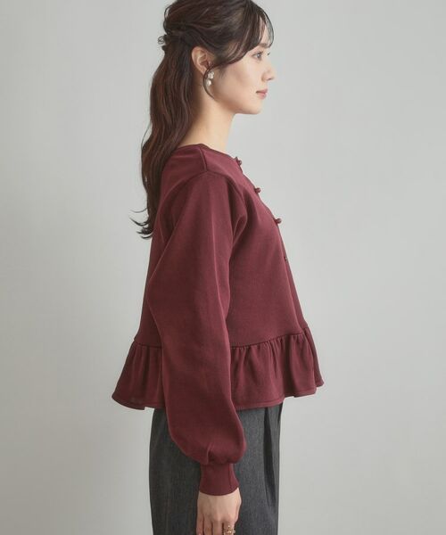 Couture Brooch / クチュールブローチ カーディガン・ボレロ | 2WAYペプラムカーディガン | 詳細29