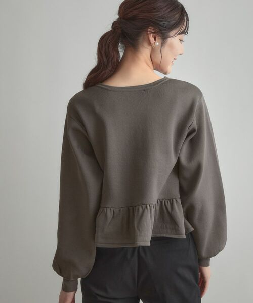 Couture Brooch / クチュールブローチ カーディガン・ボレロ | 2WAYペプラムカーディガン | 詳細3