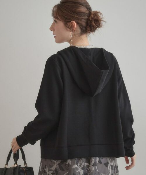 Couture Brooch / クチュールブローチ パーカー | 【マシンウォッシャブル・UVケア・大人可愛い】リボン刺繍ダンボールZIPフーディ | 詳細16