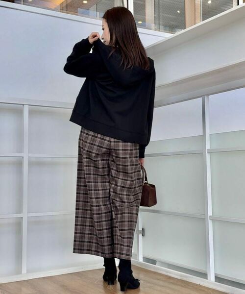 Couture Brooch / クチュールブローチ パーカー | 【マシンウォッシャブル・UVケア・大人可愛い】リボン刺繍ダンボールZIPフーディ | 詳細19