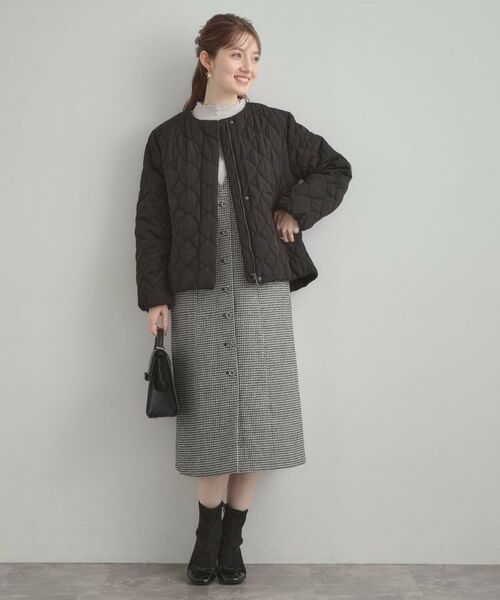 Couture Brooch / クチュールブローチ レザーブルゾン・ジャケット | 【撥水・大人可愛い】リボンキルティングジャケット | 詳細11