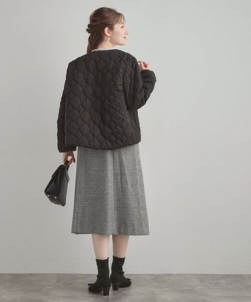 Couture Brooch / クチュールブローチ レザーブルゾン・ジャケット | 【撥水・大人可愛い】リボンキルティングジャケット | 詳細13