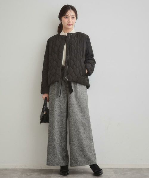 Couture Brooch / クチュールブローチ レザーブルゾン・ジャケット | 【撥水・大人可愛い】リボンキルティングジャケット | 詳細19