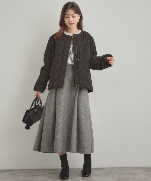 Couture Brooch / クチュールブローチ レザーブルゾン・ジャケット | 【撥水・大人可愛い】リボンキルティングジャケット | 詳細23