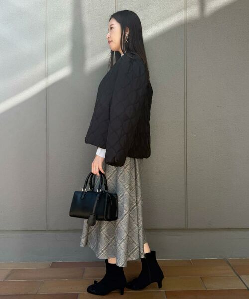 Couture Brooch / クチュールブローチ レザーブルゾン・ジャケット | 【撥水・大人可愛い】リボンキルティングジャケット | 詳細27