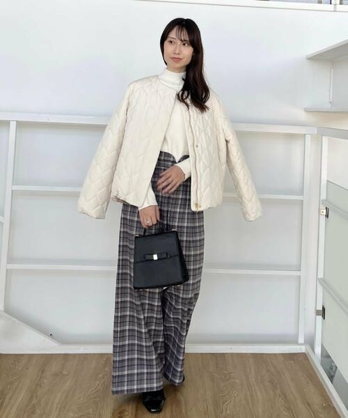 Couture Brooch / クチュールブローチ レザーブルゾン・ジャケット | 【撥水・大人可愛い】リボンキルティングジャケット | 詳細8