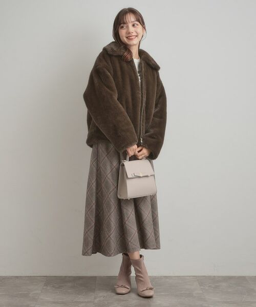 Couture Brooch / クチュールブローチ レザーブルゾン・ジャケット | 【ふわふわ・上品】ミンクフェイクファーアウター | 詳細11