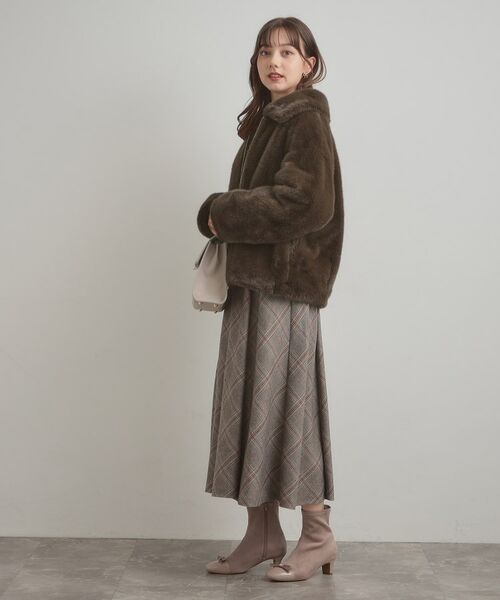 Couture Brooch / クチュールブローチ レザーブルゾン・ジャケット | 【ふわふわ・上品】ミンクフェイクファーアウター | 詳細12