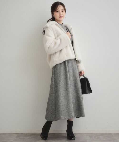 Couture Brooch / クチュールブローチ レザーブルゾン・ジャケット | 【ふわふわ・上品】ミンクフェイクファーアウター | 詳細29