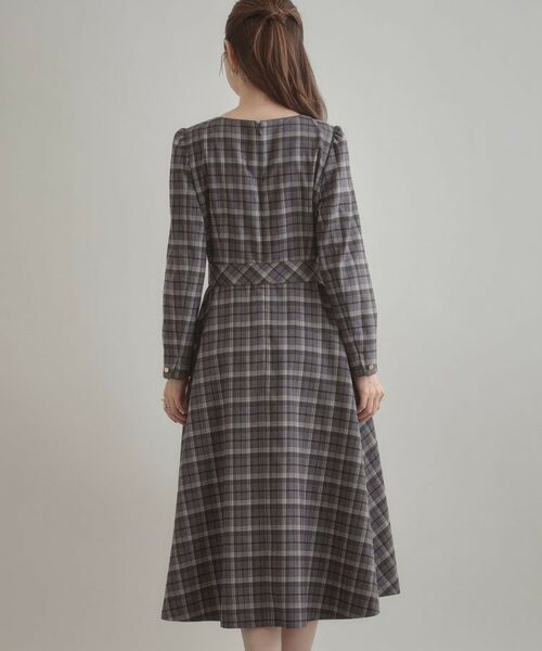 Couture Brooch / クチュールブローチ ロング・マキシ丈ワンピース | 【大人可愛い・微起毛】先染めチェック柄フィット&フレアワンピース | 詳細30