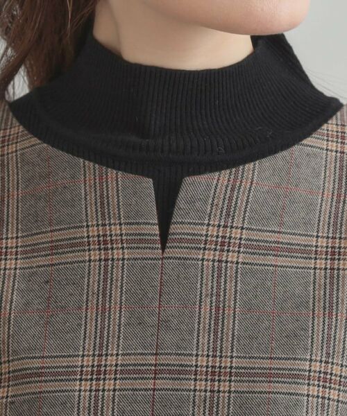 Couture Brooch / クチュールブローチ ロング・マキシ丈ワンピース | 【美シルエット・大人可愛い・通勤】TRチェックジャンスカ | 詳細30