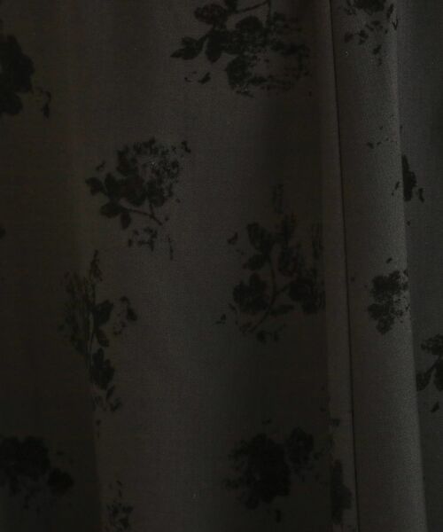 Couture Brooch / クチュールブローチ スカート | 【美シルエット・通勤】フロッキーフラワープリントスカート | 詳細25