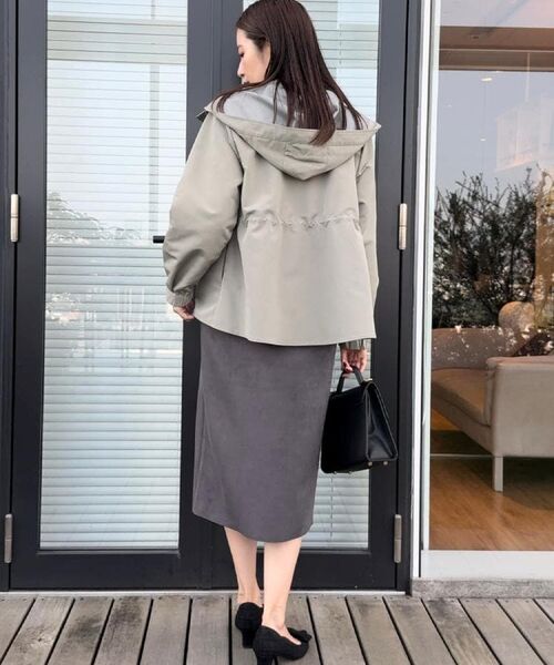 Couture Brooch / クチュールブローチ ロング・マキシ丈スカート | 【洗える・ストレッチ・通勤】スエード調ダンボールIラインスカート | 詳細19