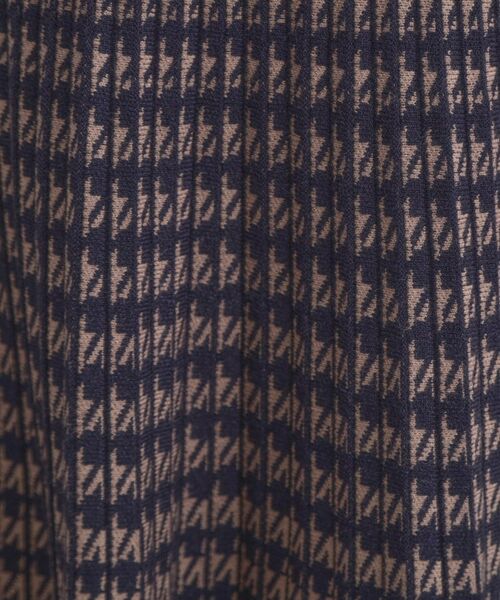 Couture Brooch / クチュールブローチ ロング・マキシ丈スカート | 【クラシカル・大人上品】千鳥ジャカードニットプリーツスカート | 詳細23