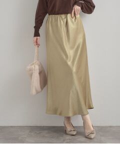 Couture Brooch / クチュールブローチ ロング・マキシ丈スカート | シルキーヘビーサテンスカート