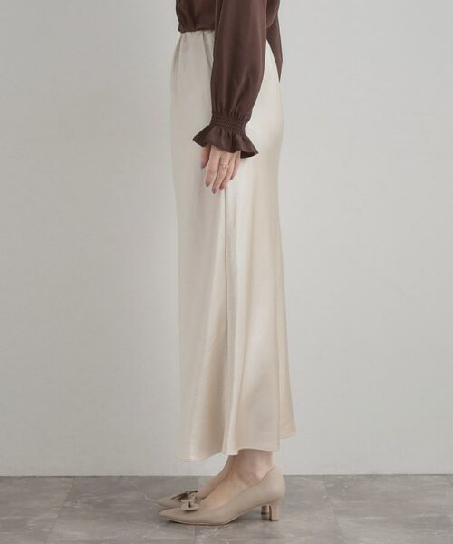 Couture Brooch / クチュールブローチ ロング・マキシ丈スカート | シルキーヘビーサテンスカート | 詳細16