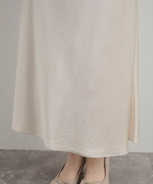 Couture Brooch / クチュールブローチ ロング・マキシ丈スカート | シルキーヘビーサテンスカート | 詳細19