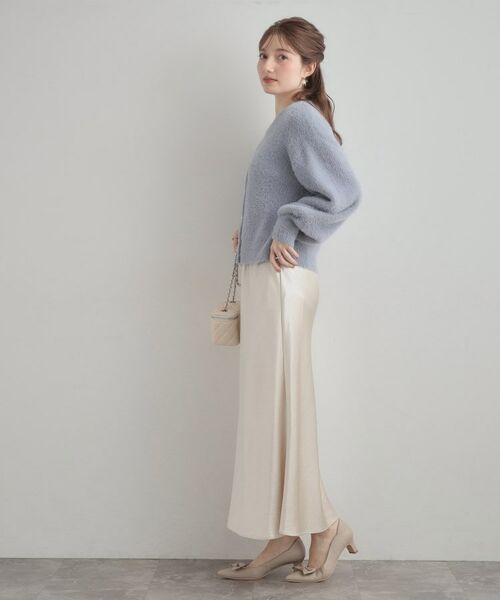 Couture Brooch / クチュールブローチ ロング・マキシ丈スカート | シルキーヘビーサテンスカート | 詳細5