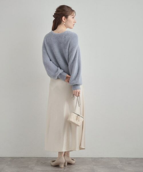 Couture Brooch / クチュールブローチ ロング・マキシ丈スカート | シルキーヘビーサテンスカート | 詳細6