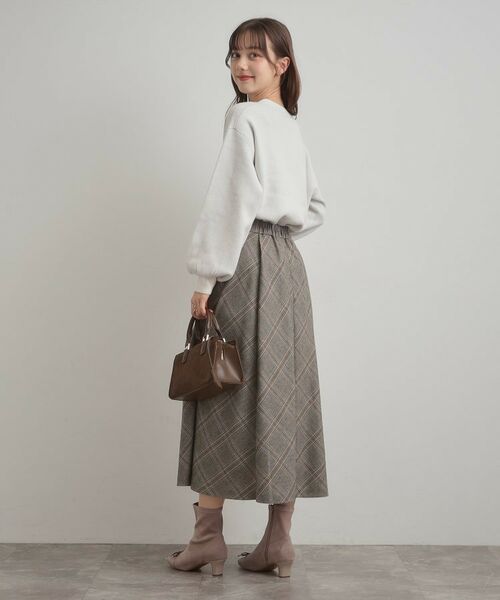 Couture Brooch / クチュールブローチ ロング・マキシ丈スカート | 【通勤・大人可愛い】TRチェックスカート | 詳細13