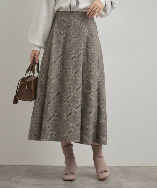 Couture Brooch / クチュールブローチ ロング・マキシ丈スカート | 【通勤・大人可愛い】TRチェックスカート | 詳細14