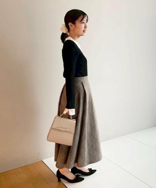 Couture Brooch / クチュールブローチ ロング・マキシ丈スカート | 【通勤・大人可愛い】TRチェックスカート | 詳細20