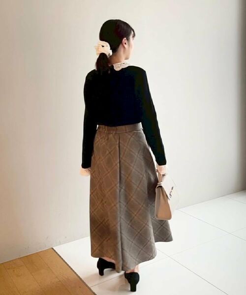 Couture Brooch / クチュールブローチ ロング・マキシ丈スカート | 【通勤・大人可愛い】TRチェックスカート | 詳細21