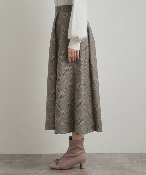 Couture Brooch / クチュールブローチ ロング・マキシ丈スカート | 【通勤・大人可愛い】TRチェックスカート | 詳細26
