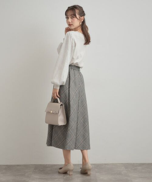 Couture Brooch / クチュールブローチ ロング・マキシ丈スカート | 【通勤・大人可愛い】TRチェックスカート | 詳細3