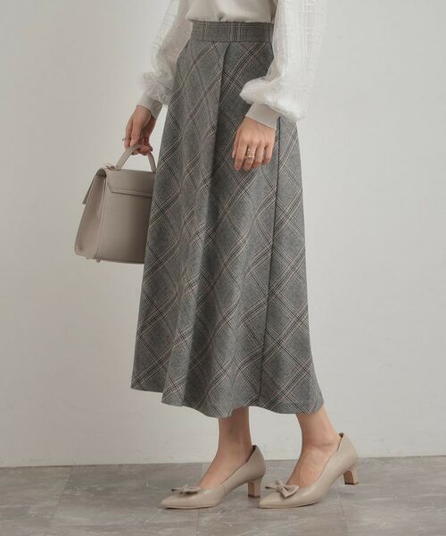 Couture Brooch / クチュールブローチ ロング・マキシ丈スカート | 【通勤・大人可愛い】TRチェックスカート | 詳細5