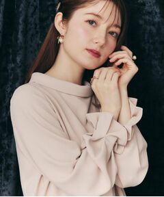 Couture Brooch / クチュールブローチ シャツ・ブラウス | 【大人可愛い・通勤】ロールカラーバックリボンブラウス