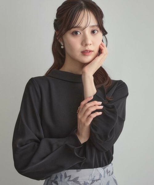 Couture Brooch / クチュールブローチ シャツ・ブラウス | 【大人可愛い・通勤】ロールカラーバックリボンブラウス | 詳細14