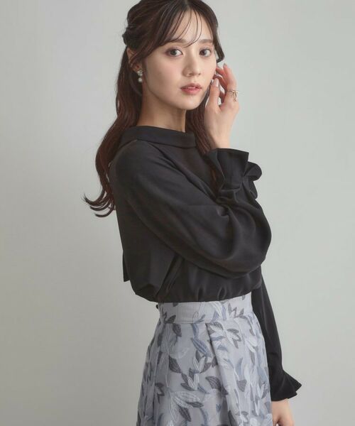 Couture Brooch / クチュールブローチ シャツ・ブラウス | 【大人可愛い・通勤】ロールカラーバックリボンブラウス | 詳細15