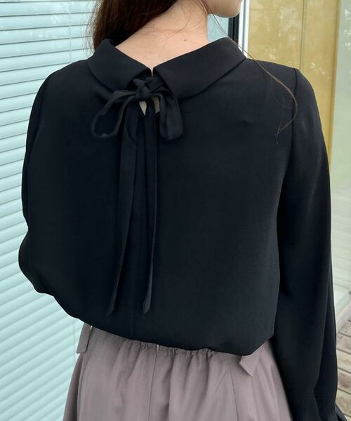 Couture Brooch / クチュールブローチ シャツ・ブラウス | 【大人可愛い・通勤】ロールカラーバックリボンブラウス | 詳細20