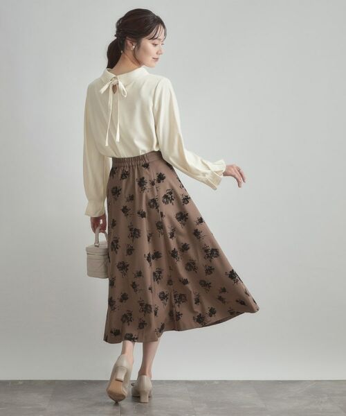 Couture Brooch / クチュールブローチ シャツ・ブラウス | 【大人可愛い・通勤】ロールカラーバックリボンブラウス | 詳細3