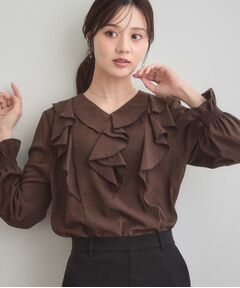 Couture Brooch / クチュールブローチ シャツ・ブラウス | 【大人可愛い・通勤】ラッフルフリルブラウス