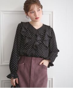 Couture Brooch / クチュールブローチ シャツ・ブラウス | 【大人可愛い・通勤】ラッフルフリルブラウス