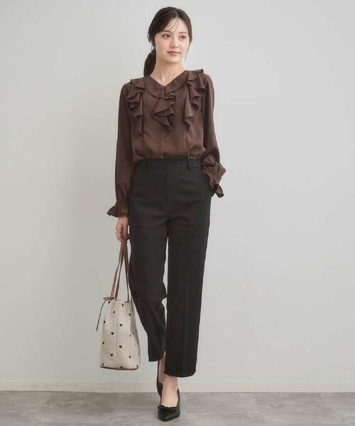 Couture Brooch / クチュールブローチ シャツ・ブラウス | 【大人可愛い・通勤】ラッフルフリルブラウス | 詳細16