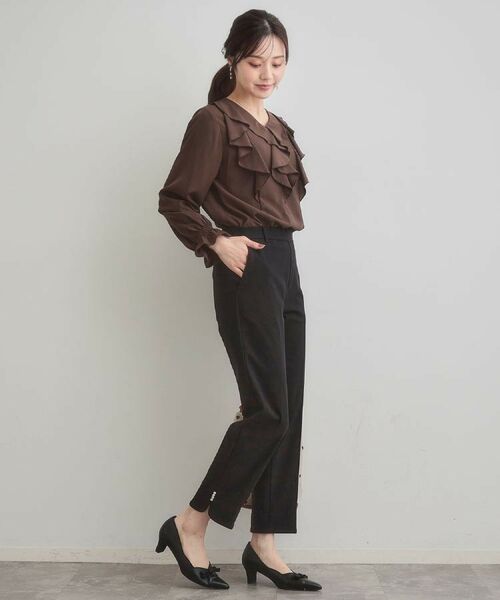 Couture Brooch / クチュールブローチ シャツ・ブラウス | 【大人可愛い・通勤】ラッフルフリルブラウス | 詳細17