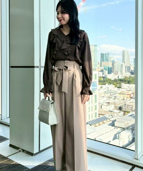 Couture Brooch / クチュールブローチ シャツ・ブラウス | 【大人可愛い・通勤】ラッフルフリルブラウス | 詳細21