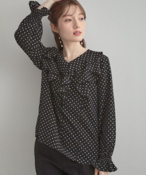 Couture Brooch / クチュールブローチ シャツ・ブラウス | 【大人可愛い・通勤】ラッフルフリルブラウス | 詳細28