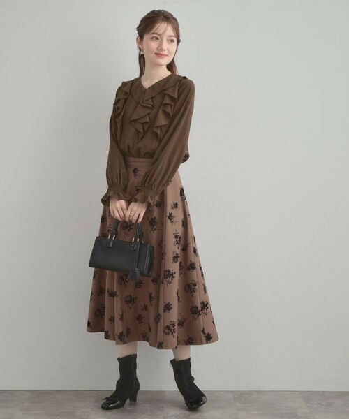 Couture Brooch / クチュールブローチ シャツ・ブラウス | 【大人可愛い・通勤】ラッフルフリルブラウス | 詳細9