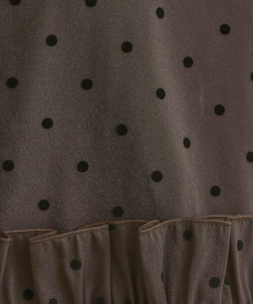 Couture Brooch / クチュールブローチ シャツ・ブラウス | フロッキードットペプラムブラウス | 詳細14