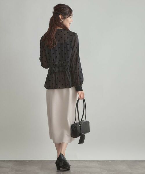 Couture Brooch / クチュールブローチ シャツ・ブラウス | フロッキードットペプラムブラウス | 詳細6