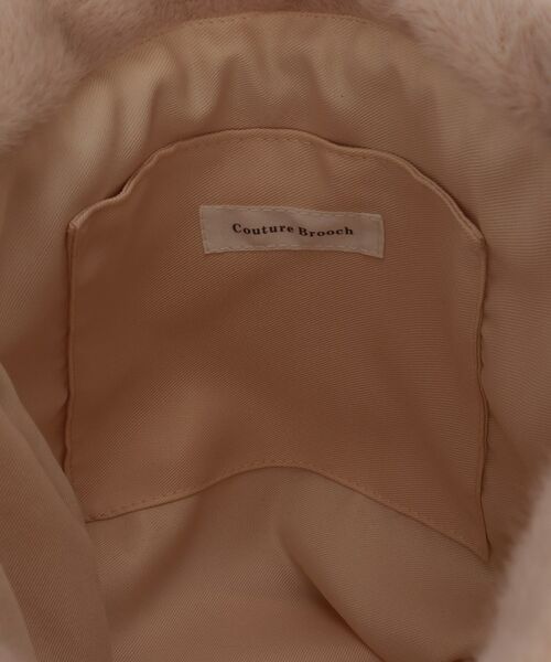 Couture Brooch / クチュールブローチ トートバッグ | ベロアリボンフェイクファートートバッグ | 詳細11