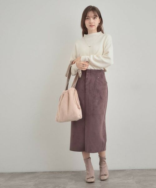 Couture Brooch / クチュールブローチ トートバッグ | ベロアリボンフェイクファートートバッグ | 詳細18