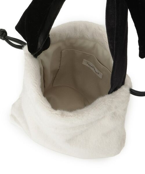 Couture Brooch / クチュールブローチ トートバッグ | ベロアリボンフェイクファートートバッグ | 詳細8