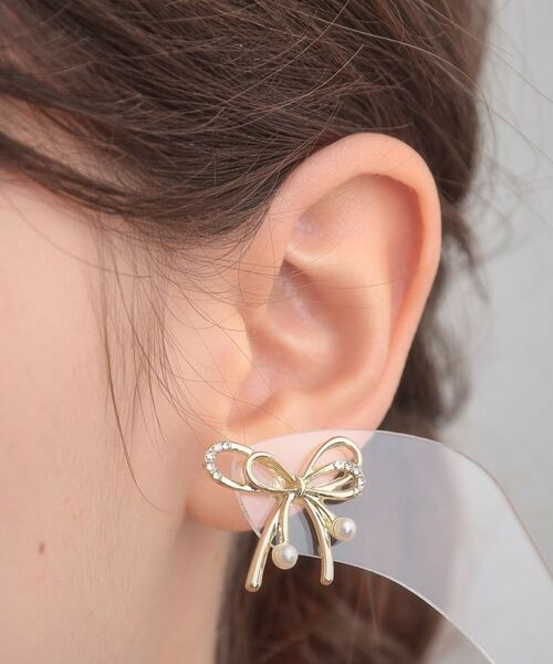 Couture Brooch / クチュールブローチ ピアス・イヤリング | リボンモチーフピアス | 詳細4