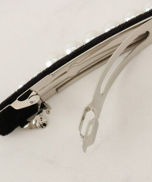 Couture Brooch / クチュールブローチ ヘアアクセサリー | ベロアフェイクパールバレッタ | 詳細3