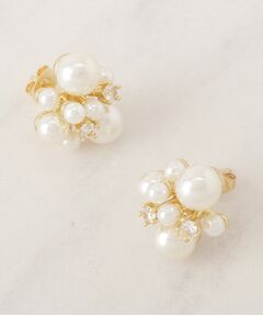 Couture Brooch / クチュールブローチ ピアス・イヤリング | パール調ビジューピアス